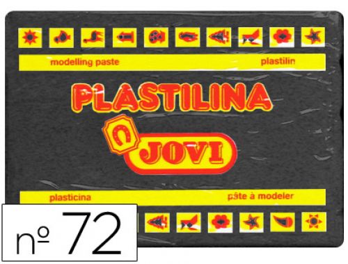 Plasticina jovi 72 350 gr preto , Jovi , 22162 , 8412027007375